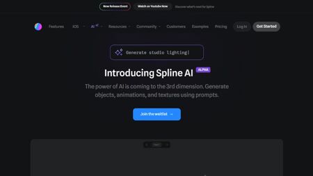 Spline AI Website Screenshot