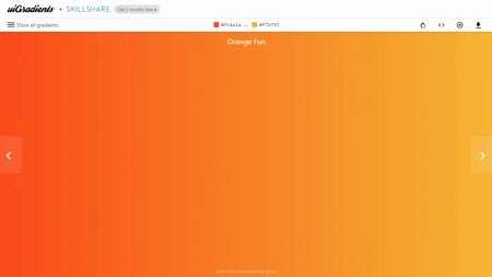 uiGradient Website Screenshot