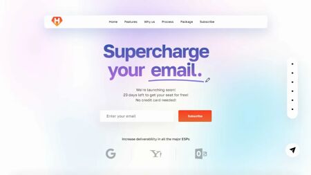 MailHero Website Screenshot