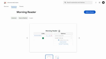 Morning Reader Website Screenshot