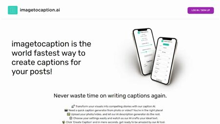 imagetocaption.ai Website Screenshot