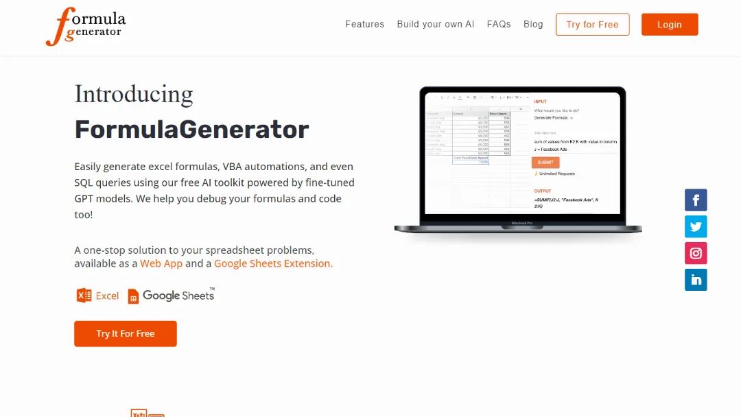 FormulaGenerator Screenshot