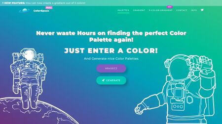 ColorSpace Website Screenshot