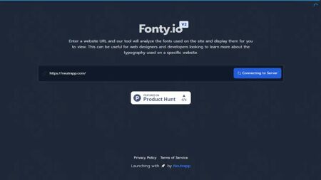 Fonty.io Website Screenshot