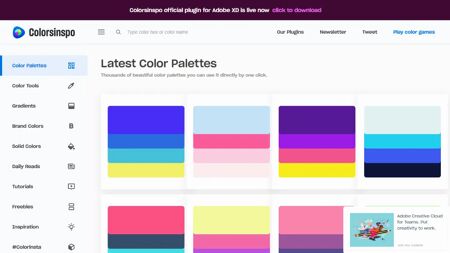 Colorsinspo Website Screenshot