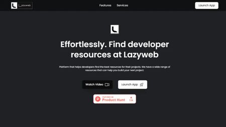 LazyWeb Website Screenshot