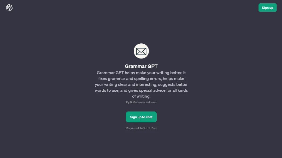 Grammar GPT Screenshot