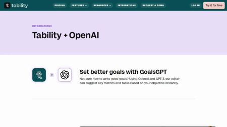 GoalsGPT Website Screenshot