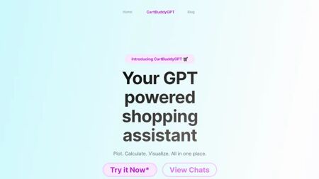 CartBuddyGPT Website Screenshot