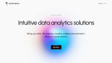 IntuAnalytics Website Screenshot