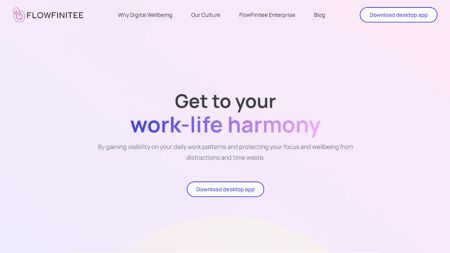 FlowFinitee Website Screenshot