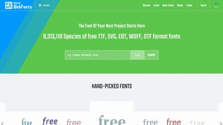 OnlineWebFonts Website Screenshot