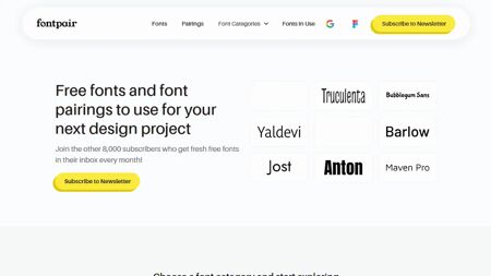 Fontpair Website Screenshot