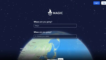 Magic Travel Website Screenshot