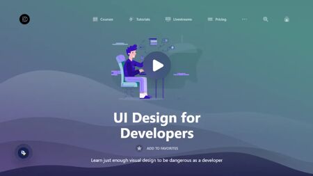 UI Design for Developers Website Screenshot