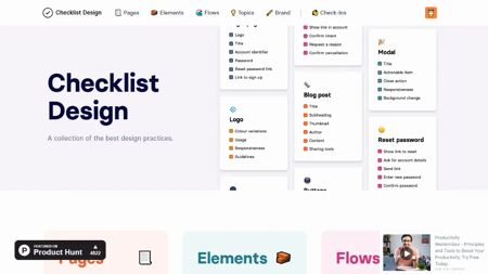 Checklist Design Website Screenshot