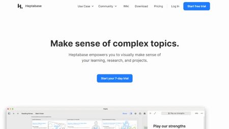 Heptabase Website Screenshot