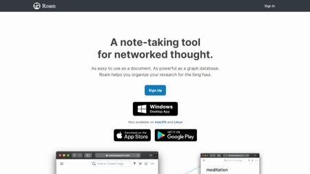 Roam Research Website Screenshot