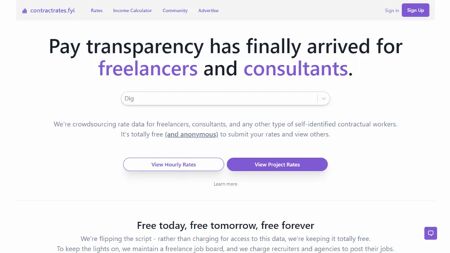 ContractRates.fyi Website Screenshot