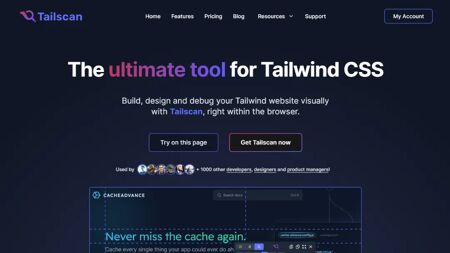 Tailscan Website Screenshot