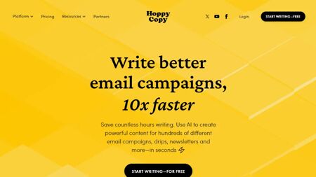 Hoppy Copy Website Screenshot