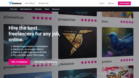 Freelancer Website Screenshot