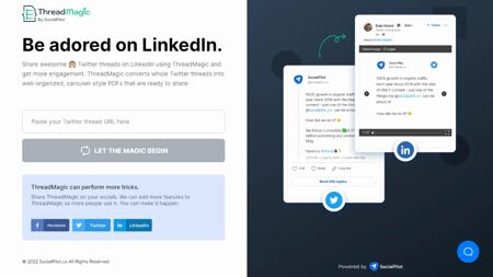 ThreadMagic Website Screenshot