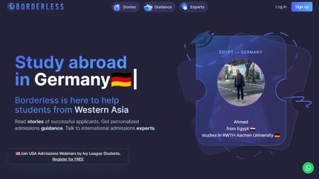 Borderless Website Screenshot