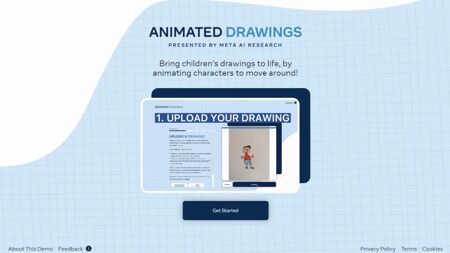 Animated Drawings Website Screenshot