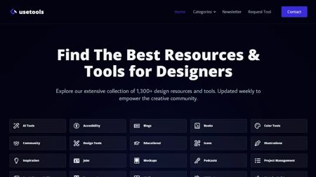 Usetools.Design Website Screenshot