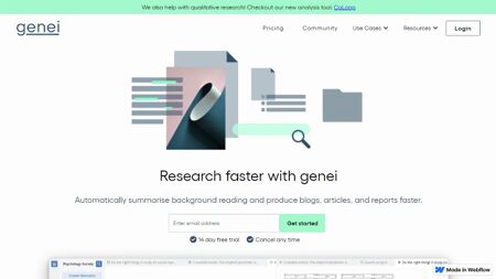 genei.io Website Screenshot