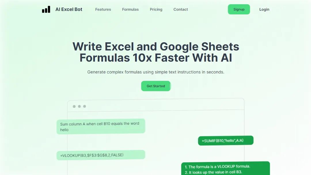 AIExcelBot Screenshot