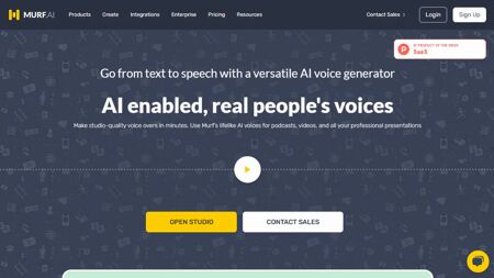 Murf AI Website Screenshot