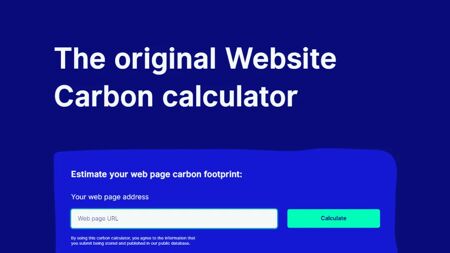 Website Carbon Calculator Website Screenshot