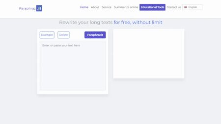 Paraphraz.it Website Screenshot