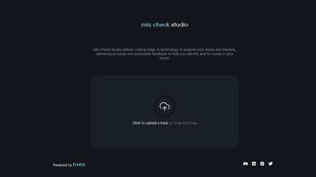 Mix Check Studio Website Screenshot