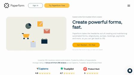 Paperform Website Screenshot