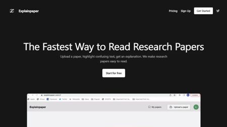 Explainpaper Website Screenshot