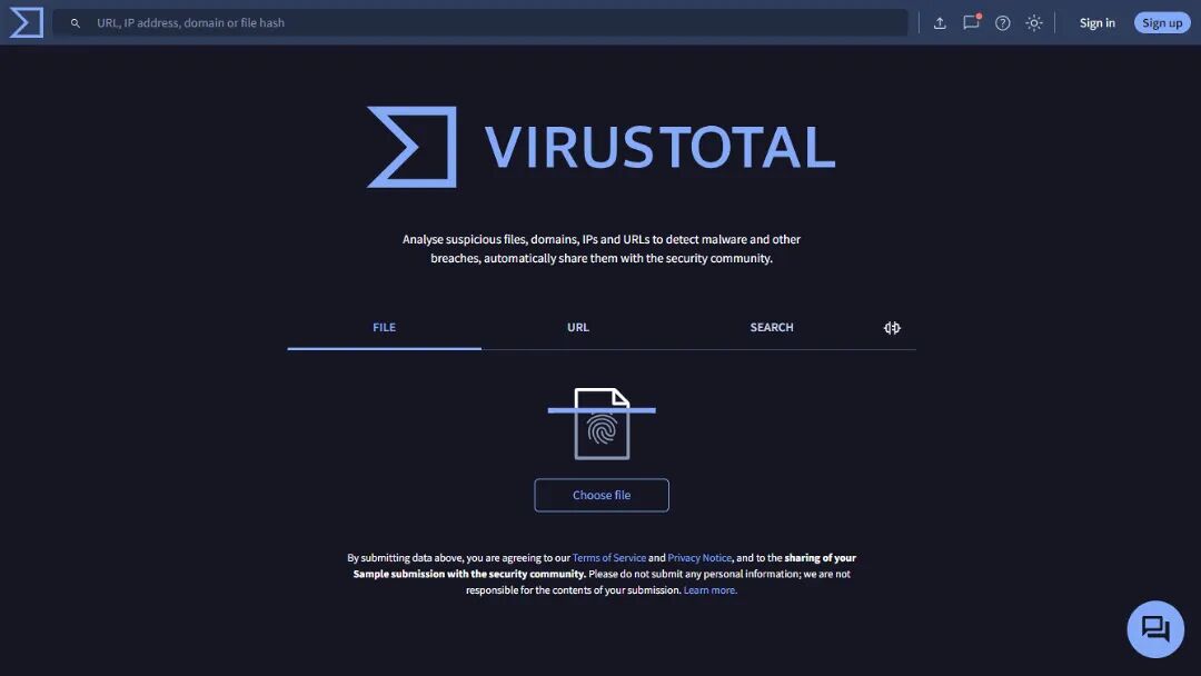 VirusTotal Screenshot