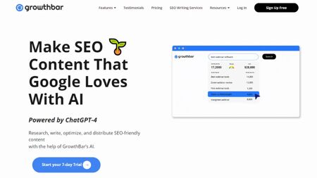 GrowthBar Website Screenshot