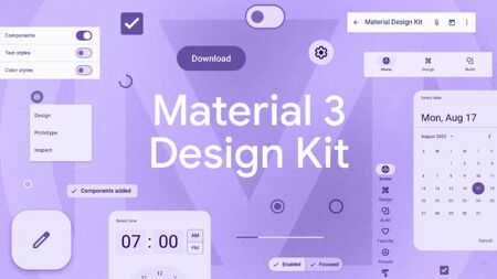 Figma Material 3 Design Kit Website Screenshot