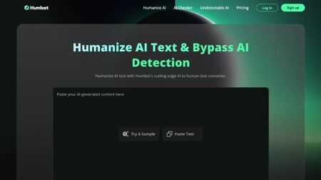 Humbot Website Screenshot