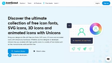 Unicons Website Screenshot