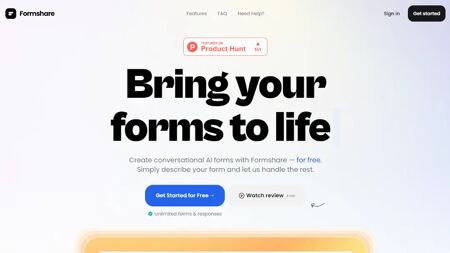 Formshare Website Screenshot