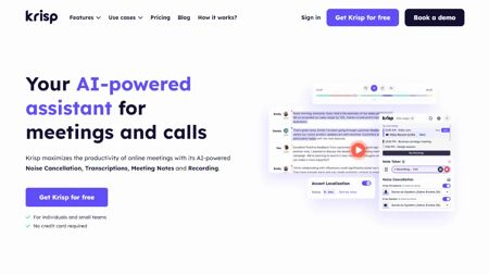 Krisp.ai Website Screenshot