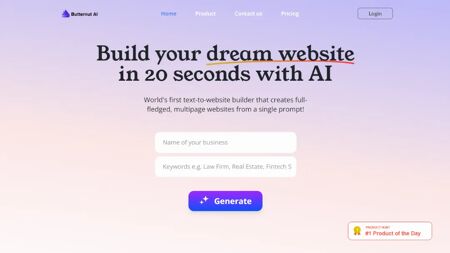 Butternut AI Website Screenshot