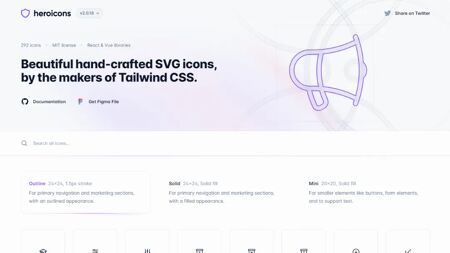 Heroicons Website Screenshot