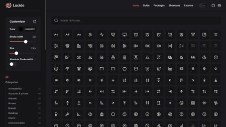 Lucide Website Screenshot