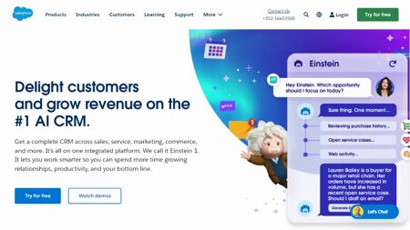 Salesforce Website Screenshot
