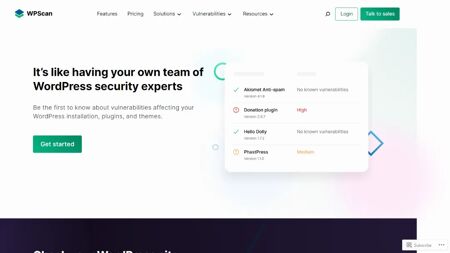 WPScan Website Screenshot